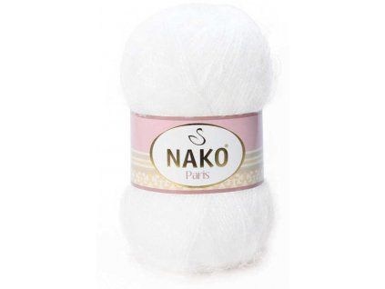 nakoparis208white acrylic yarns nako kalinlikweight 3 incelight 25852 36 B