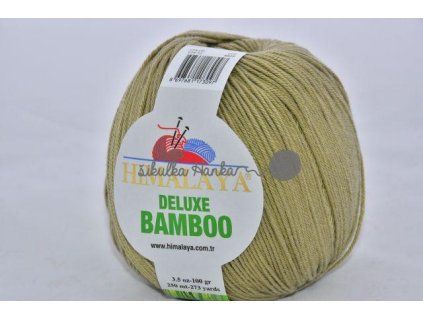 Příze De lux bamboo 32 oliva