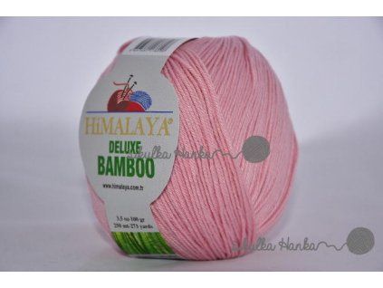 Příze De lux bamboo 44 pink růžová