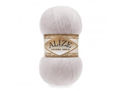 Příze Alize Angora gold 168 béžovo-šedá