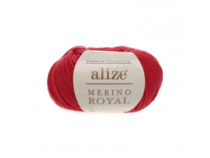 Příze Merino royal 56 červená