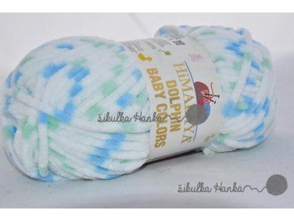 Příze Dolphin baby colors 80409 modro-zelená