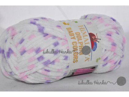 Příze Dolphin baby colors 80410 fialovo-růžová