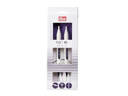 pletaci jehlice prym ergo 215813 ergonomicke plastove kruhove 1 kus delka 80cm velikost 12mm 91767 a