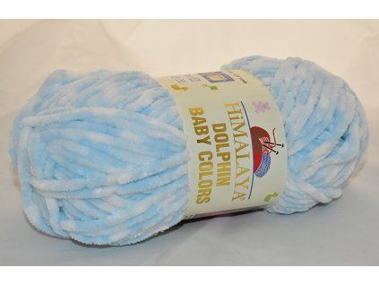 Příze Dolphin baby colors 80425 modro-bílá
