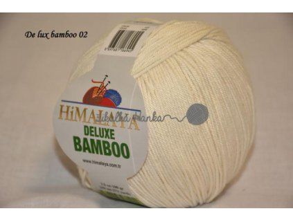 Příze De lux bamboo 02 smetanová