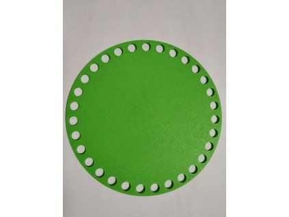 Víko/dno na košík 18cm plné jarní zelená