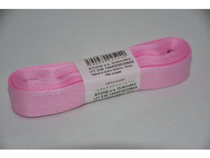 Stuha taftová 15mm 605 sv.růžová