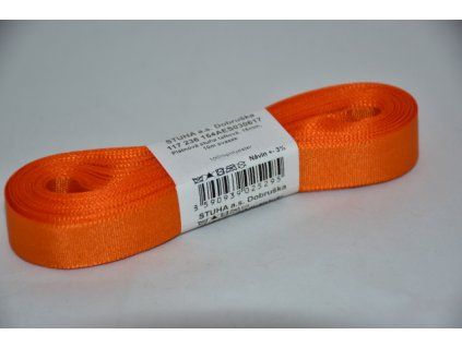 Stuha taftová 15mm 617 oranžová