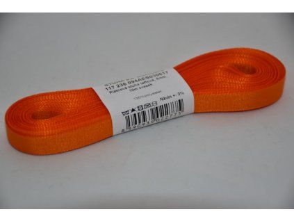 Stuha taftová 9mm 617 oranžová