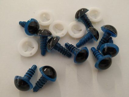 Bezpečnostní oči 15mm modré