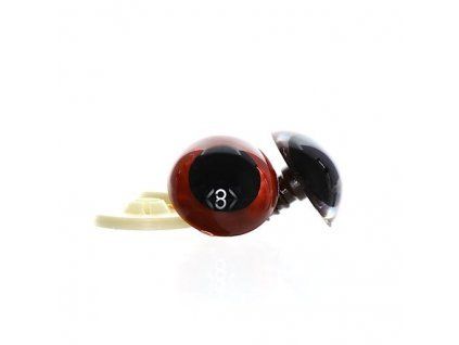 8914 oci barevne hnede 20mm