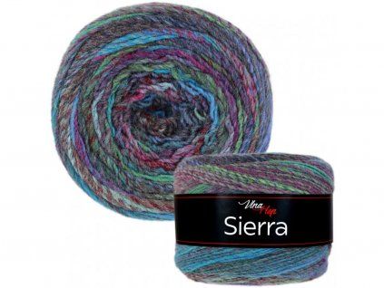 Příze Sierra Color 7202 modro-barevná