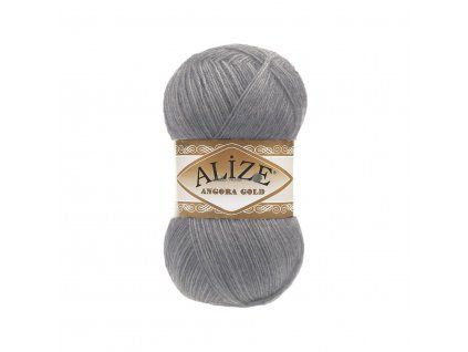 Příze Alize Angora gold 87 tm. šedá