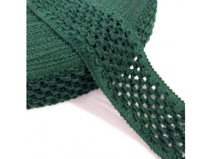 elastic cotton binding 5 cm bottle green
