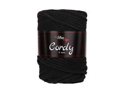 Cordy šňůry 5mm - 8229 hnědo-černá