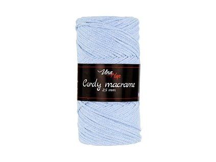 Cordy macrame VH 2,5mm 8422 světle modrá