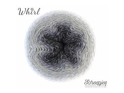 Whirl Sheepjes 751 šedo-černý melír
