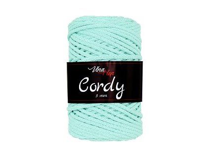 Cordy šňůry 3mm - 8134 mintová