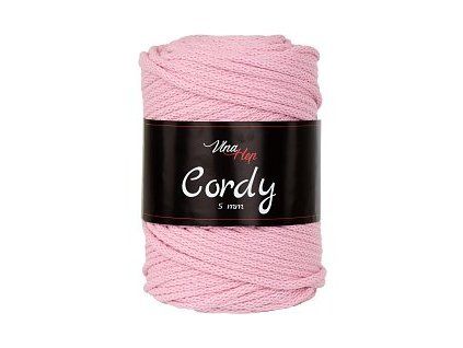Cordy šňůry 5mm - 8004 dětská růžová
