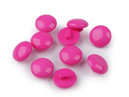 plastovýknoflík12,5mm tmavsi ruzova