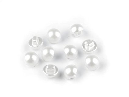 Knoflík plastový perla - 12mm