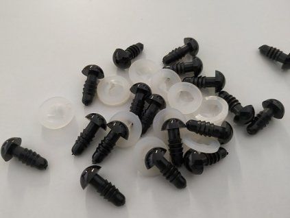 Bezpečnostní oči 13mm černé