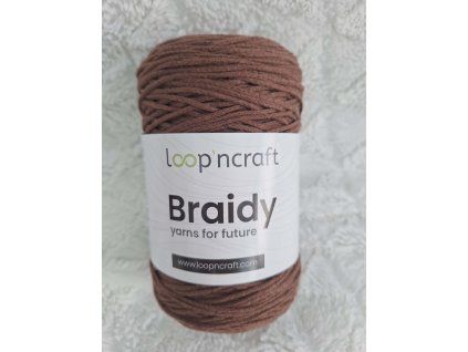 příze braidy čokoládová