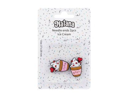 natana koncovky na ihlice ice cream 2kusy id70832