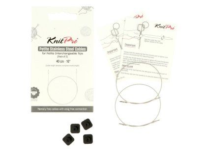 knitpro petite transparent ss fixed lanka na ihlice 40cm