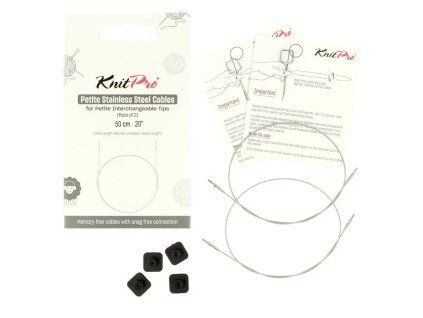 knitpro petite transparent ss fixed lanka na ihlice 50cm