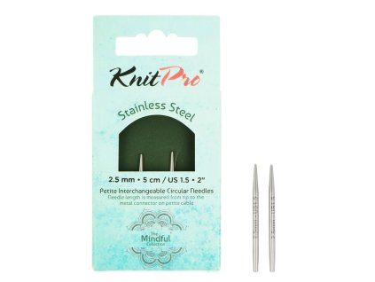 knitpro mindful petite 5cm 2 5mm