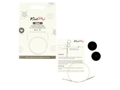 knitpro glidex ocelove lanko na ihlice 40cm