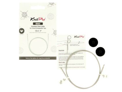 knitpro glidex ocelove lanko na ihlice 120cm