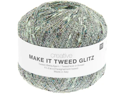 příplet tweed glitz minz