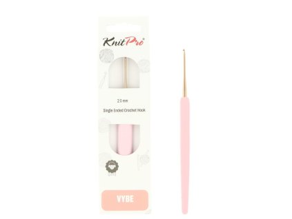 knitpro vybe rose gold hlinikovy hacik 2mm