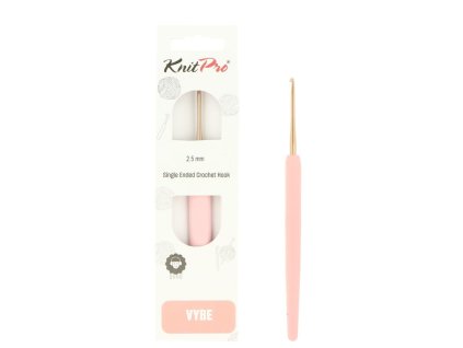 knitpro vybe rose gold hlinikovy hacik 2,5