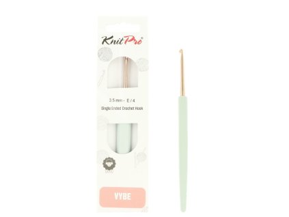 knitpro vybe rose gold hlinikovy hacik 3 5mm