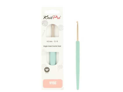 knitpro vybe rose gold hlinikovy hacik 4mm