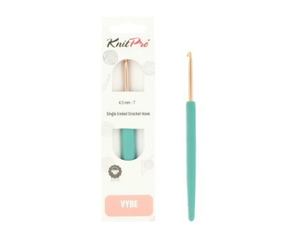 knitpro vybe rose gold hlinikovy hacik 4 5mm