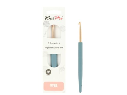 knitpro vybe rose gold hlinikovy hacik 5 5mm