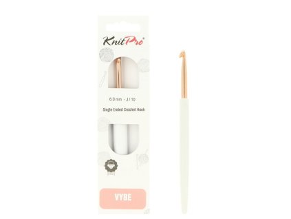 knitpro vybe rose gold hlinikovy hacik 6mm