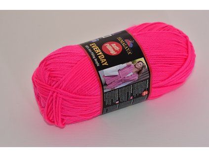 Příze Everyday 70052 neonová růžová