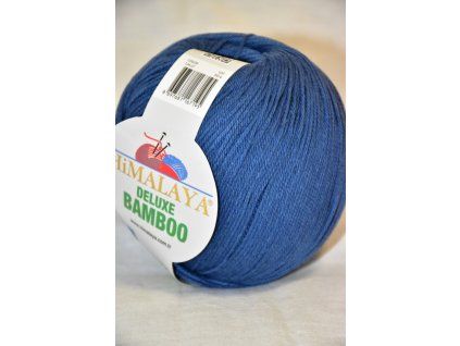 Příze De lux bamboo 27 půlnoční modrá