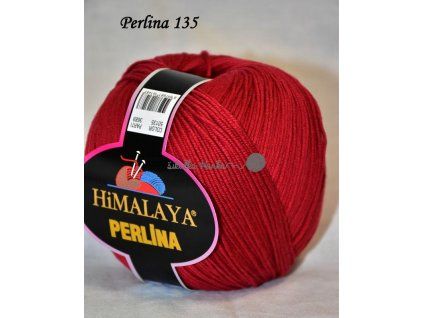 Příze Perlina 135 temně červená