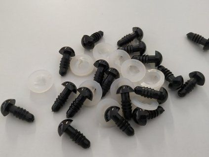 Bezpečnostní oči 9mm černé