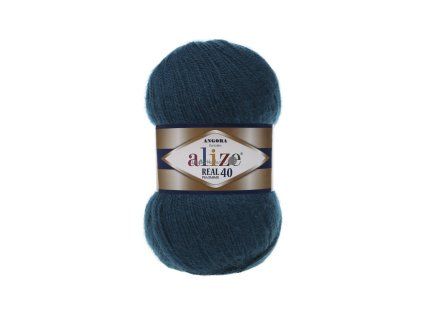 Angora real 40 - 17 petrolejová