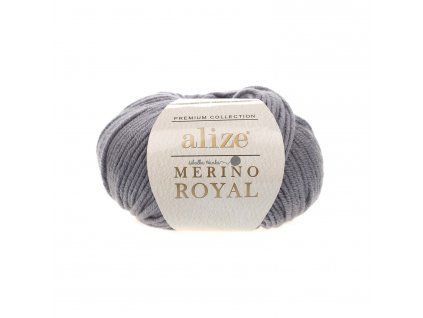 Příze Merino royal 87 tm.šedá