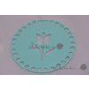 Víko/dno na košík 14,5cm - tulipán mint