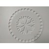 Víko/dno na košík 14,5cm - vločka bílá